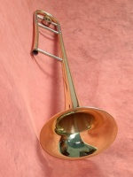 Trombone ténor professionnel en laiton, clé Bb/F, laqué or, pour la vente en gros