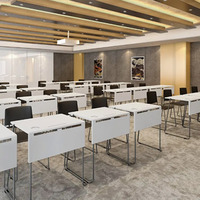 Tables et chaises d'école de conception nouvelle, ensemble table et chaise d'étudiant pour salle de classe