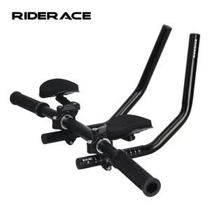 RIDERACE Vélo TT Guidon Reste Guidon En Alliage D'aluminium Vélo Longue Distance Course Bend Bar Droit TT <span class=keywords><strong>Triathlon</strong></span> Extender - Product Image 1