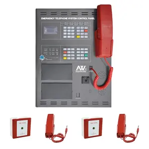Asenware Fire Telephone Control Panel Wall Mounted Fireman Intercom System Emergency Fire System for Hotel Plaza