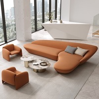 Ensemble de canapés d'angle irréguliers de style contemporain GEDO pour la maison, le bureau, le hall d'hôtel, la réception, les salles de réunion, les clubs, les bureaux de vente