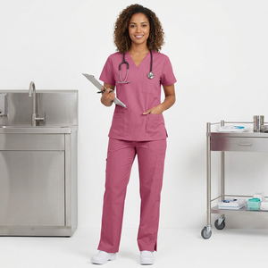 Ensembles d'uniformes médicaux personnalisés, vêtements de travail pour infirmières, tenues d'hôpital, fournisseur de fabrication OEM en gros - Product Image 1