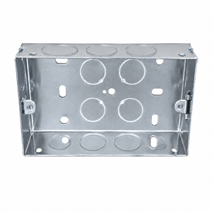 Scatola metallica zincata per condotti - Scatola elettrica a 1/2/3/4 posti per sistema di cablaggio UK - Product Image 6
