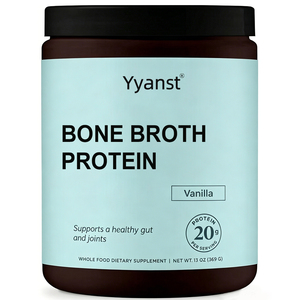 Proteína en Polvo de Caldo de Hueso de Vainilla, 20 g de Proteína por Porción, Favorece la Salud Intestinal y el Bienestar de las Articulaciones - Product Image 1