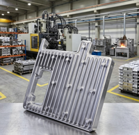 Componentes de Aluminio Fundido a Presión de Alta Conductividad Térmica, Disipador de Calor para Iluminación LED Automotriz, Fuente de Alimentación Electrónica