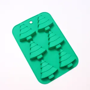 Giáng Sinh Sô Cô La Khuôn 3D Silicone Khuôn Kẹo Khuôn Jello Tự Làm Bánh Trang Trí Công Cụ Nướng Công Cụ Với Miễn Phí Ống Nhỏ Giọt