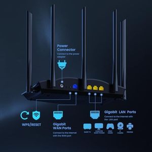 Tenda ax3000 Dual Band Gigabit Wifi 6 chơi game <span class=keywords><strong>Router</strong></span> nhà dài phạm vi bảo hiểm 5 6dBi cao-tăng Anten 4 cổng Gigabit hỗ trợ - Product Image 5