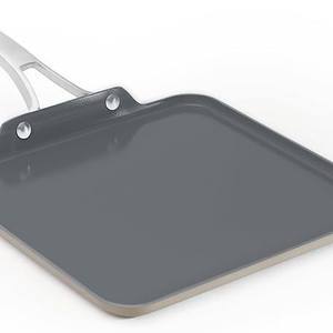 Poêle à <span class=keywords><strong>pizza</strong></span> en aluminium pliable jetable transfrontalière poignée en acier inoxydable antiadhésive pour cuisinière à Induction bacon friture crêpe - Product Image 1