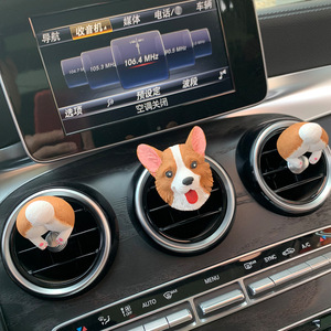 56H Gypsum Ceramic Gardenia Dog Air Freshener Car Interior Decorative Scent Stone <strong>Vent</strong> Essential Oil <strong>Diffuser</strong> Car Holder <strong>Clip</strong> - Product Image 3