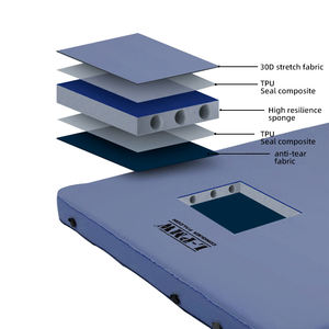 Materassino auto-gonfio ad aria e facile da piegare arrotolato per campeggio all'aperto parco ospedale soggiorno palestra uso durevole Topper TPU - Product Image 2