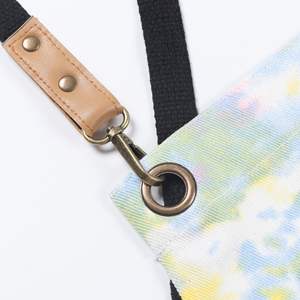 High Quality Custom Creative Tie-Dye Printed Canvas Cotton <b>Apron</b> Ins-style Colorful Sleeveless <b>Apron</b> - Product Image 4