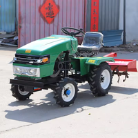 Vente en gros Micro 4WD Tracteur manuel avec moteur diesel et tondeuse à gazon Petit camion tracteur
