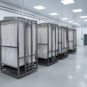 Système de membrane MBR compact à feuille plate, membrane à fibres creuses d'ultrafiltration, bioréacteur MBR pour le traitement des eaux usées - Product Image 1