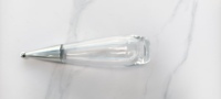Flacon pulvérisateur de parfum en verre transparent en forme de goutte de 120 ml, bouchon conique doré, flacon de parfum cosmétique vide, emballage personnalisé avec logo