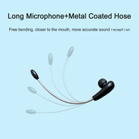 Headset Elektrostatis Kontrol Suara dengan Mikrofon, Dapat Dipasang di Helm untuk Walkie Talkie