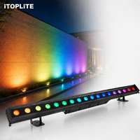 Projecteur mural LED RGBW LB1810 IP65 18x10W DMX512 pour éclairage de scène extérieur