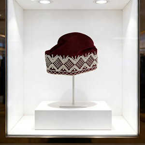 Gorro Tradicional Yoruba Fila, Gorro Africano Étnico Hecho a Mano para Hombre - Product Image 4