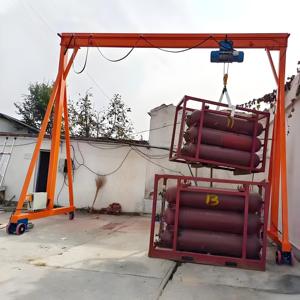 Grue à portique portable en acier mobile à poutre unique Grue à portique mobile 3 tonnes 5 tonnes 10 tonnes - Product Image 5