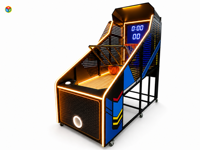 Machine d'arcade de basket-ball LED 100x250x265 cm, jeu de tir commercial