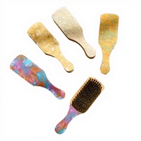 Peigne à cheveux volumisant antistatique de luxe DOWELL, en acétate, design géométrique, élégant, décontracté, portable, peigne de massage pour femmes