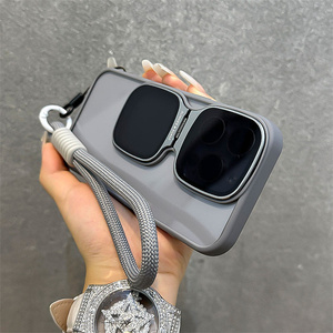 Custodia magnetica per telefono in Silicone trasparente con supporto per lenti da polso <span class=keywords><strong>Cover</strong></span> antiurto per <span class=keywords><strong>iPhone</strong></span> 16 15 14 13 12 <span class=keywords><strong>11</strong></span> Pro Max - Product Image 1