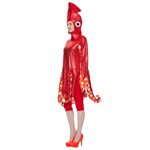 Disfraz de Pulpo Rojo para Mujer, Talla Adulto, Disfraz de Halloween, Cosplay, Fiesta Temática del Océano, Traje de Actuación - Product Image 3