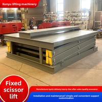 Plataforma de Carga y Descarga Fija para Almacén o Taller, Personalizada, Nueva, con Elevación Electrohidráulica, Mesa Elevadora Tipo Tijera Grande de 1050 mm