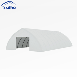 Abri d'entrepôt robuste résistant au vent, structure en acier galvanisé, tissu PVC, solution de stockage - Product Image 1