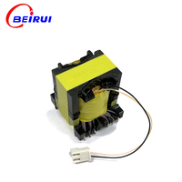 Transformateur d'isolation haute fréquence en ferrite BEIRUI PQ40 personnalisé avec connecteur intégré, sans câblage supplémentaire, certifié RoHS, en cuivre