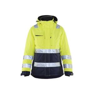 BLAKLADER - 487219873389XL Women's <b>Hi</b>-<b>Vis</b> Winter Jacket Yellow/Navy <b>blue</b> - EAN 7330509503416 <b>HI</b>-<b>VIS</b> WORKWEAR - Product Image 1