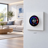 Système de contrôle de chauffage par le sol AC507 + TL35 + AC9400 avec thermostat, actionneur et boîtier de commande central