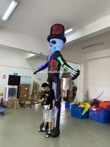 Rendimiento de Halloween Iluminación LED Figuras de <span class=keywords><strong>esqueleto</strong></span> inflables Marioneta Caminando Calavera inflable <span class=keywords><strong>Hombre</strong></span> Disfraz para desfile - Product Image 5