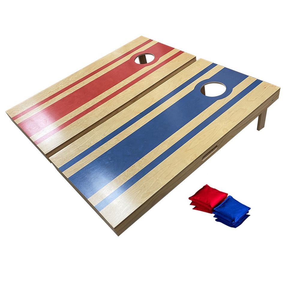 New Arrival Authentic 2x4 Cornhole Board Set With 8 Solid Bean Bags Bean Bag Toss Game Board For Sports & Entertainment