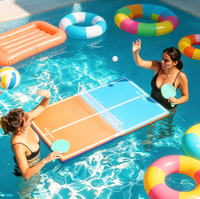 WOOWAVE Ensemble de ping-pong flottant portable en EVA, jeu aquatique pour piscine, jouet pour fête de piscine en plein air