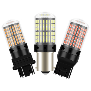 Ampoule LED haute luminosité ADT pour voiture T20 7440 W21w 3014 4014 144 SMD 7443 1156 BAU15S BA15S 1157 Ba15D pour clignotants LED - Product Image 2
