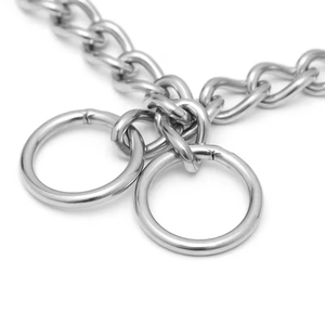 <span class=keywords><strong>Collar</strong></span> de estrangulación de perro Martingale de acero inoxidable de alta resistencia, <span class=keywords><strong>Collar</strong></span> de cadena para mascotas de calidad superior, arneses de correa personalizados sólidos - Product Image 2