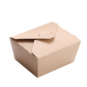 Custom Food Grade Paper Boxes Takeaway Paper Food Packaging Boxes Custom Logo Eco Friendly Kraft Paper Lunch French fries Box