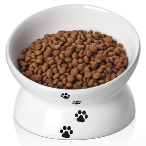 Alimentadores coreanos de cerámica para gatos, redondos y respetuosos con el medio ambiente, tazón para comida y agua para mascotas, en venta - Product Image 2