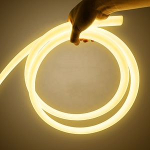 360 derece 12mm 14mm 16mm 20mm DC12V 24V <span class=keywords><strong>LED</strong></span> esnek silikon yuvarlak tüp 360 Neon Flex şerit ışık şeridi Neon ışıkları aydınlatma - Product Image 5