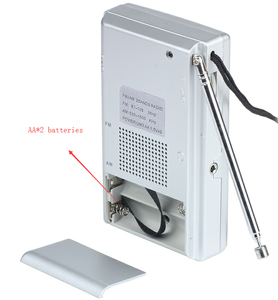 Negro Plata Inalámbrico Personalizado Frecuencia fija Pequeño bolsillo <span class=keywords><strong>Fm</strong></span> Radio Am Radio portátil - Product Image 6