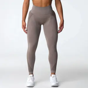Mulheres Calças Esporte Mulheres Fitness Gym Vestuário Push Up Collants Workout Cintura Alta Desgaste Ativo NVGTN Tauqe contorno 2.0 leggings