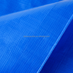 Bâche en PE bleue double face, <span class=keywords><strong>tissu</strong></span> en HDPE, toile enduite de cire, bâche imperméable en rouleau pour une durabilité accrue, toile de protection contre la pluie - Product Image 4