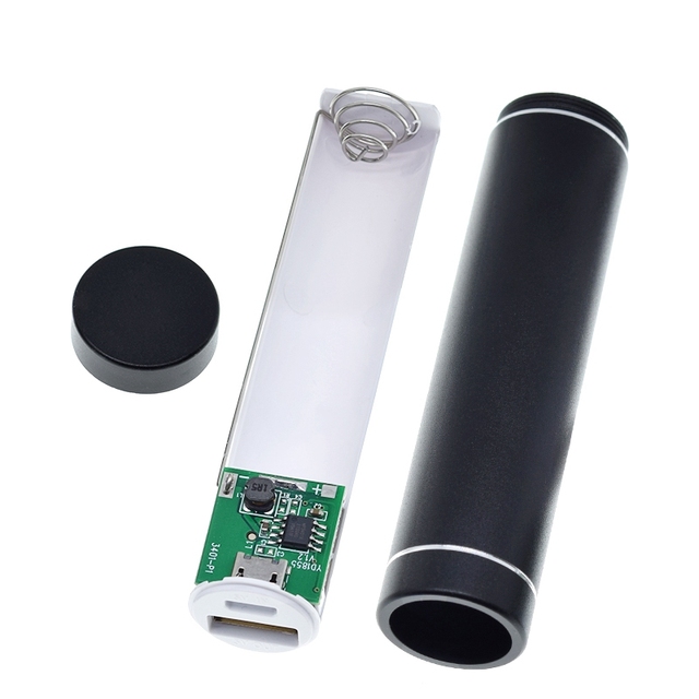 Power Bank DIY Kit Storage Case Box Free Welding Suit USB External Charger Smart Phone TZT Metal 1X 18650 Battery 5V 1A ..