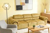 Canapé Modulaire Premium Moderne Doré Bouclé Compressé Sous Vide Taille Personnalisée pour Projets Hôteliers, Appartements et Ateliers