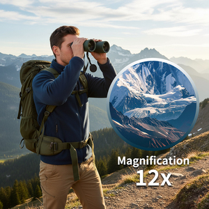 مناظير عالية الدقة رخيصة الثمن 10×42 و12×42 مع منشور BAK7 قوي، تلسكوب محمول باليد - Product Image 4