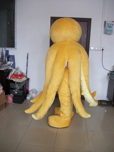 <span class=keywords><strong>Disfraces</strong></span> de Mascota de <span class=keywords><strong>pulpo</strong></span> personalizados profesionales de cielo azul disfraz de Mascota de <span class=keywords><strong>pulpo</strong></span> amarillo a la venta - Product Image 2
