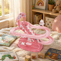 Jouets de glisse personnalisés pour enfants, mignons canards et lapins, jouets éducatifs pour ramper sur la piste pour garçons et filles
