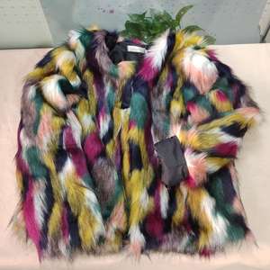 เสื้อโค้ทขนสัตว์แฟชั่นสำหรับผู้หญิง,เสื้อโค้ทขนสัตว์เทียมให้ความอบอุ่นแขนยาวคอกลมสีใหม่สำหรับฤดูหนาวฤดูใบไม้ร่วงปี XS-4XL - Product Image 6