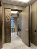 Puerta de Entrada Ignífuga de Aluminio Fundido Personalizada para Uso Residencial y Comercial en Talleres, Apartamentos, Villas y Edificios