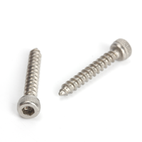 Tornillo autorroscante de cabeza cilíndrica de cabeza moleteada Allen de acero inoxidable